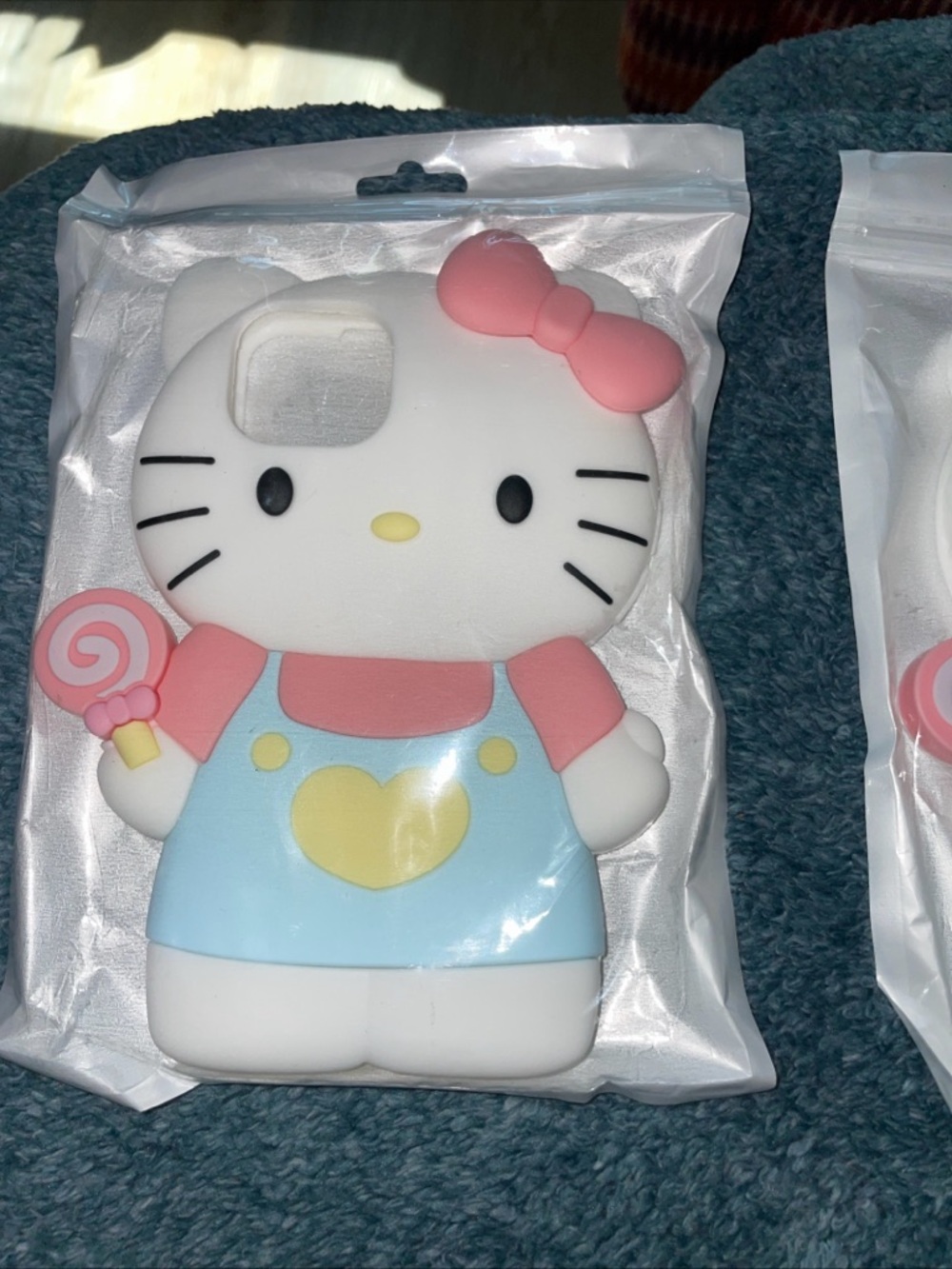 Hello Kitty Pink White Blue Silicone Character Phone Case